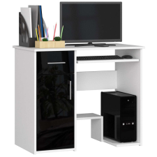AKORD Furniture Factory Jay Fehér / Fekete Fényes Íróasztal íróasztal