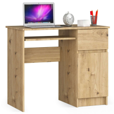 AKORD Furniture Factory Jobbkezes számítógépasztal P77_90 - tölgy íróasztal