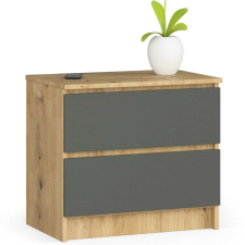 AKORD Furniture Factory K60 2fi Clp Komód Artisan Tölgy / Szürke bútor