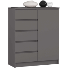AKORD Furniture Factory K80 1a 5f Pk Grafit Szürke Komód bútor