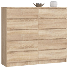 AKORD Furniture Factory Komód K140 10f Clp Sonoma Tölgy bútor