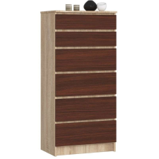 AKORD Furniture Factory Komód P130_60 - sonoma-wenge bútor