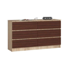 AKORD Furniture Factory Komód P77_138 - sonoma-wenge bútor