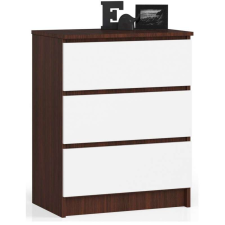 AKORD Furniture Factory Komód P77_60 - wenge-fehér bútor