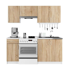 AKORD Furniture Factory Konyhabútor 180cm - sonoma-fehér bútor