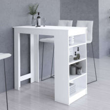 AKORD Furniture Factory Magas Bárasztal polcokkal P103_115 - fehér bútor