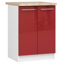 AKORD Furniture Factory OLIVIA Alsó Konyhaszekrény munkalappal P85_60 - fényes piros bútor