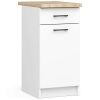 AKORD Furniture Factory Oliwia S40 Sz1 Fehér Szekrény + Munkalap