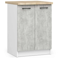 AKORD Furniture Factory Oliwia S60 + Munkalap Fehér / Beton Szekrény bútor