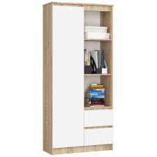 AKORD Furniture Factory Polc R11 R80 1a 2f Clp Sonoma / Fehér bútor