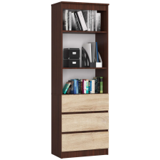 AKORD Furniture Factory Polc R60 3f 2p Clp Venge / Sonoma bútor