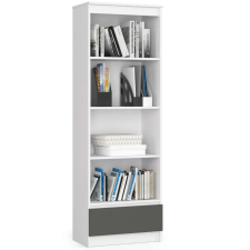 AKORD Furniture Factory R60 1fi 4p Clp Fehér / Szürke Polc bútor