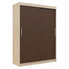 AKORD Furniture Factory Tolóajtós Szekrény P200_150 - sonoma-wenge bútor