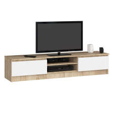 AKORD Furniture Factory Tv Szekrény K160 Clp Sonoma / Fehér bútor