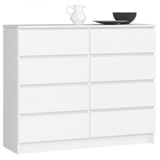 Akord Furniture Komód - Akord Furniture K120-8 - fehér bútor