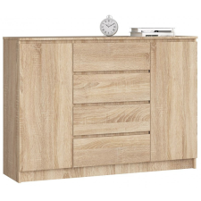 Akord Furniture Komód - Akord Furniture K140-2D4SZ - sonoma tölgy bútor