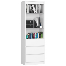 Akord Furniture Polcos szekrény / könyvespolc fiókokkal - Akord Furniture R603SZ - fehér bútor
