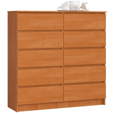 Akord K120 10 Fiókos Komód égerfa 120x121 cm bútor
