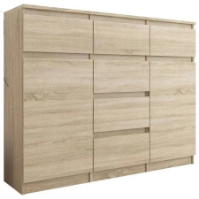 Akord Modern Komód 6 fiók 2 ajtó S62-D, Sonoma bútor
