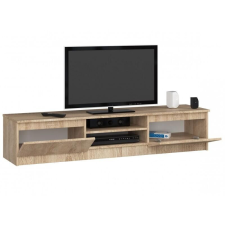 Akord TV láda, laminált lap, 4 polc, tölgyfa Sonoma, 160x40x33,4 cm bútor