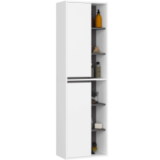 Akord VAMI W50 Fali Fürdőszobai Szekrény Fehér-Grafit 2 Ajtós fürdőszoba bútor