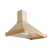 Akpo WK-4 Rustica Country 2 x 2 W LED, 450 m3/h falra szerelhető fa-beige páraelszívó