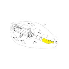 Akrapovic Fejcső Akrapovic XMAX 300 egyéb motorkerékpár alkatrész
