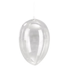  Akril forma átlátszó - tojás - 12cm dekorációs kellék
