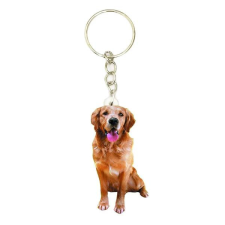 Akril golden retriever kulcstartó kulcstartó
