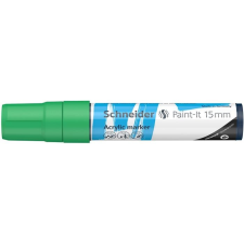  Akril marker, 15 mm, SCHNEIDER &quot;Paint-It 330&quot;, zöld filctoll, marker