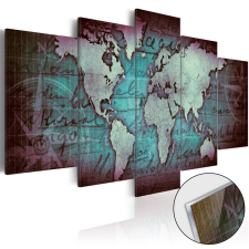 Akrilüveg kép - Acrylic prints – Bronze map II Világtérkép 100x50 térkép