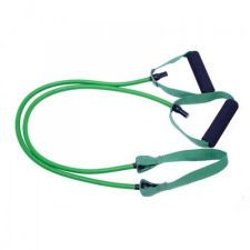 Aktivsport Erősítő gumikötél középső pánttal 1,2 m zöld közepes gumiszalag