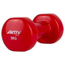 Aktivsport Kézisúlyzó vinyl Aktivsport 3 kg piros kézisúlyzó