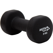 Aktivsport Súlyzó neoprén Aktivsport 3 kg fekete kézisúlyzó