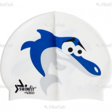 Aktivsport Úszósapka Swimfit delfines fehér úszófelszerelés