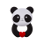 AKUKU hűthető szilikon rágóka, Panda