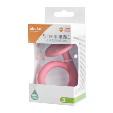 AKUKU rágóka szilikon Csiga pink rágóka