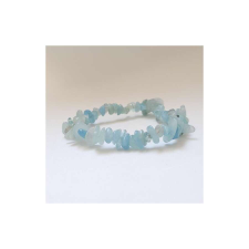  Akvamarin gömbölyített karkötő karkötő