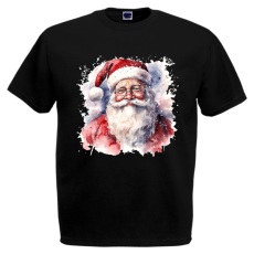  Akvarell Télapó - Karácsonyi Férfi Póló