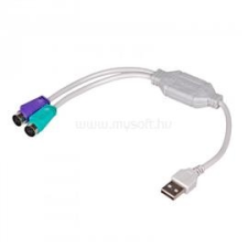 Akyga Adapter AK-AD-15 USB / 2x PS/2 (AK-AD-15) kábel és adapter