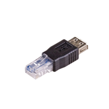 Akyga AK-AD-27 USB / RJ45 Adapter Black kábel és adapter