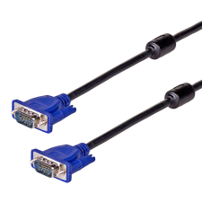 Akyga AK-AV-14 VGA kábel 5 M VGA (D-Sub) Fekete, Kék kábel és adapter