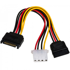 Akyga AK-CA-32 SATA/SATA/MOLEX Adapter - 0.15m (AK-CA-32) kábel és adapter