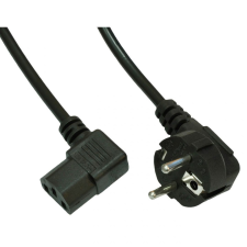 Akyga AK-PC-02A Angle PC Power Cord cable 1,5m Black (AK-PC-02A) kábel és adapter