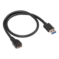 Akyga AK-USB-26 USB-A apa - Micro USB SuperSpeed apa 3.0 Adatkábel - Fekete (0.5m) (AK-USB-26) kábel és adapter