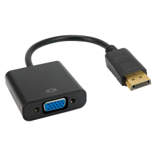 Akyga DisplayPort - D-Sub (VGA) Adapter Fekete kábel és adapter