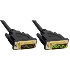 Akyga DVI-D Összekötő Fekete 1.8m AK-AV-06 kábel és adapter