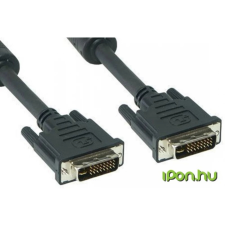 Akyga DVI-I Összekötő Fekete 1.8m AK-AV-02 kábel és adapter
