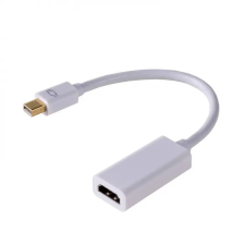 Akyga mini DisplayPort apa - HDMI anya átalakító 15cm fehér (AK-AD-38) kábel és adapter