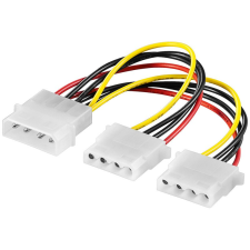 Akyga - Power cable Molex/2x Molex 15cm - AK-CA-15 kábel és adapter